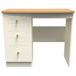 Crowndale Warwick 3 Drawer Cream Ash and Oak Vanity Unit - Size: 41.5 x 93 x 79.5cm - Wilko - thumbnail 3