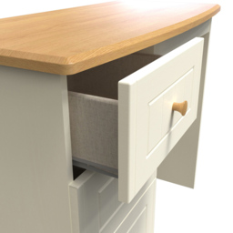 Crowndale Warwick 3 Drawer Cream Ash and Oak Vanity Unit - Size: 41.5 x 93 x 79.5cm - Wilko - thumbnail 7