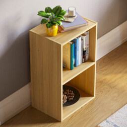 VIDA DESIGNS Oxford 2 Shelf Oak Cube Bookcase - Brown - Wilko - thumbnail 5