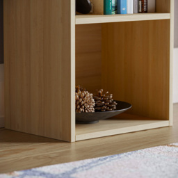 VIDA DESIGNS Oxford 2 Shelf Oak Cube Bookcase - Brown - Wilko - thumbnail 7