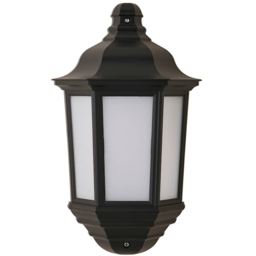 ValueLights IP44 Wiltshire Dusk Till Dawn Wall Lantern - Size: 36.5 x 17.5 x 9.5cm - Silver - Wilko