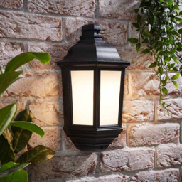 ValueLights IP44 Wiltshire Aluminium Dusk Till Dawn Wall Lantern - Size: 36.5 x 17.5 x 9.5cm - Silver - Wilko - thumbnail 3