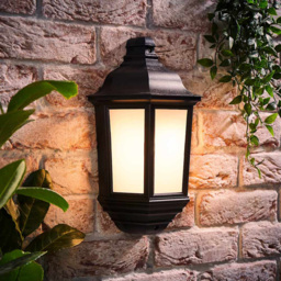 ValueLights IP44 Wiltshire Aluminium Dusk Till Dawn Wall Lantern - Size: 36.5 x 17.5 x 9.5cm - Silver - Wilko - thumbnail 7