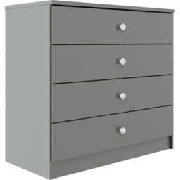 Seconique Denver 2 Door Wardrobe Grey Gloss Bedroom Furniture Set - Size: 175 x 75 x 48cm - Wilko - thumbnail 5