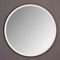 Yearn White Classic Round Wall Mirror 40cm - Wilko - thumbnail 3
