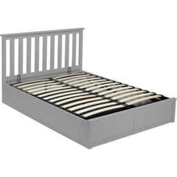 LPD Furniture Oxford King Size Grey Ottoman Bed Frame - LPD Home - Wilko - thumbnail 5