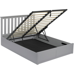 LPD Furniture Oxford King Size Grey Ottoman Bed Frame - LPD Home - Wilko - thumbnail 4