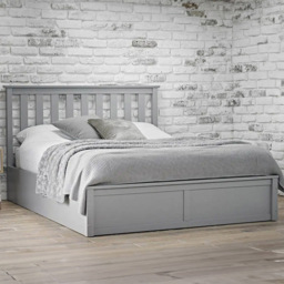 LPD Furniture Oxford King Size Grey Ottoman Bed Frame - LPD Home - Wilko - thumbnail 1
