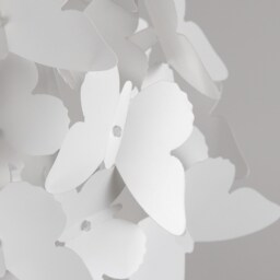 ValueLights White Butterfly Ball Pendant Lamp Shade - Size: 26.5 x 31.5 x 31.5cm - Wilko - thumbnail 6
