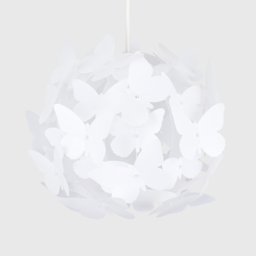 ValueLights White Butterfly Ball Pendant Lamp Shade - Size: 26.5 x 31.5 x 31.5cm - Wilko - thumbnail 7