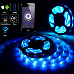 ENER-J Smart Wi-Fi Colour Changing LED Tape Strip Kit 5m - Multi - Wilko - thumbnail 5