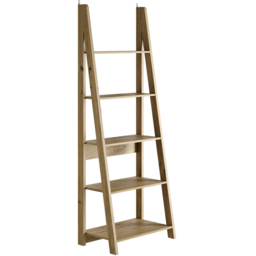 Tiva 5 Shelf Oak Ladder Bookcase - Brown - LPD Home - Wilko - thumbnail 3