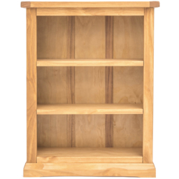 Lucca 3 Shelf Antique Waxed Bookcase - Wood - Wilko - thumbnail 3