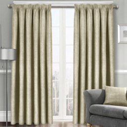 Velosso Westwood Latte Tape Top Curtains 117 x 183cm - Size: W 117 x D 183cm - Cream - Wilko