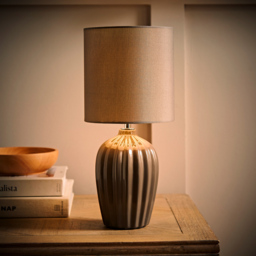 ValueLights Carbone Grey Shade Ceramic LED Table Lamp - Size: 32.5 x 15 x 15cm - Wilko - thumbnail 7