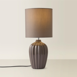 ValueLights Carbone Grey Shade Ceramic LED Table Lamp - Size: 32.5 x 15 x 15cm - Wilko - thumbnail 6