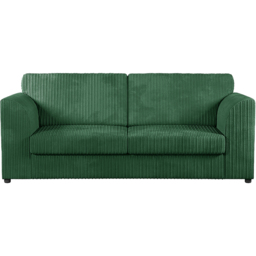 Luxor 5 Seater Green Jumbo Cord Full Back Sofa Suite - Wilko - thumbnail 4