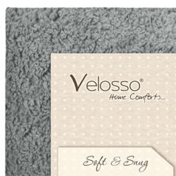 Velosso Single Silver Teddy Fleece Fitted Sheet - Wilko - thumbnail 4