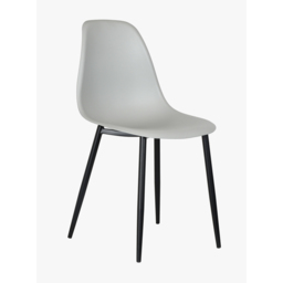 Core Products Aspen Set of 2 Light Grey and Black Curved Dining Chair - Wilko - thumbnail 4
