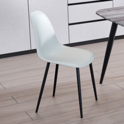 Core Products Aspen Set of 2 Light Grey and Black Curved Dining Chair - Wilko - thumbnail 6