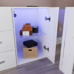Vida Designs Astro 2 Door 3 Drawer White Sideboard with LED - Size: 32 x 135 x 70cm - Wilko - thumbnail 7
