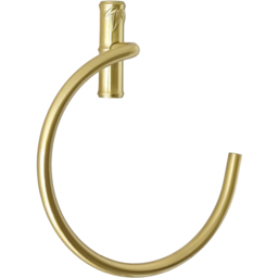 Bamboo Towel Ring Gold - Wilko - thumbnail 3