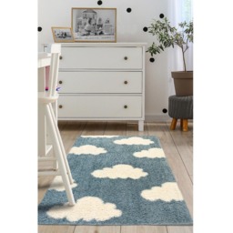 Homemaker Blue Snug Cloud Shaggy Rug 100 x 150cm - Wilko - thumbnail 5