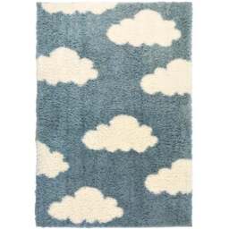 Homemaker Blue Snug Cloud Shaggy Rug 100 x 150cm - Wilko - thumbnail 1