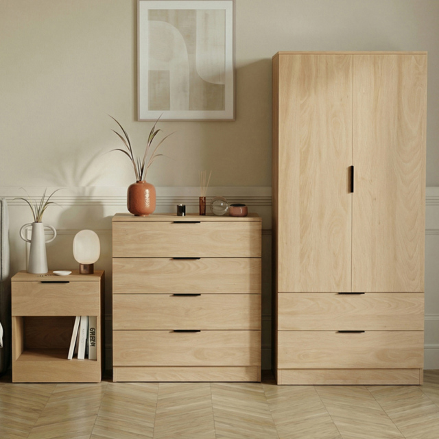 Vida Designs Trega Pine 3 Piece Bedroom Furniture Set - Size: 170 x 76 x 53cm - Wilko - image 1