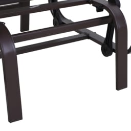 Outsunny Brown Texteline Outdoor Gliding Rocking Chair - Size: 1 Seater - Wilko - thumbnail 4