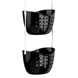 Premier Housewares 3-Tier Black Shower Caddy - Size: 22 x 16 x 83cm - Wilko - thumbnail 4