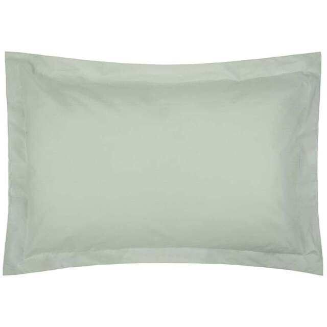 Serene Oxford Apple Pillowcase - Size: 27 x 20cm - Green - Wilko - image 1