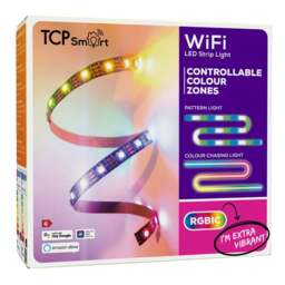 TCP Smart LED RGBIC Strip Light 5m - Multi - Wilko - thumbnail 1