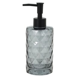 Black Diamond Glass Soap Dispenser - Wilko - thumbnail 1