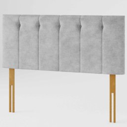 Aspire Furniture Hepburn Small Double Silver Soft Touch Linen Headboard - Aspire Beds - Wilko - thumbnail 3