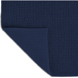 Allure Bath Fashions Navy Chenille Microfibre Supersoft Non-Slip Bobble Bath Mat 60 x 90cm - Blue - Wilko - thumbnail 4
