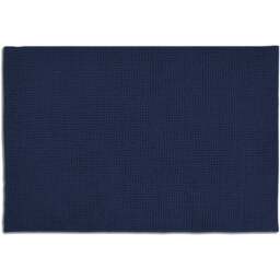 Allure Bath Fashions Navy Chenille Microfibre Supersoft Non-Slip Bobble Bath Mat 60 x 90cm - Blue - Wilko