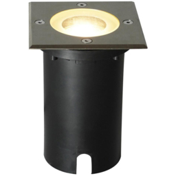 Nordlux Andor Square Recessed Ground Spotlight - Size: 14.8 x 11 x 11cm - Stainless steel - Wilko