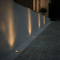 Nordlux Andor Square Recessed Ground Spotlight - Size: 14.8 x 11 x 11cm - Stainless steel - Wilko - thumbnail 3