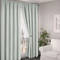 Velosso Verona Silver Tape Top Curtains 168 x 137cm - Size: W 168 x D 137cm - Wilko