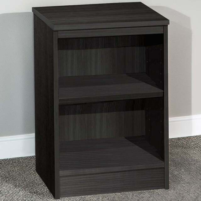 R White Cabinets 2 Shelf Black Desk Height Bookcase - Size: 72.8 x 47.9 x 54cm - Wilko - image 1