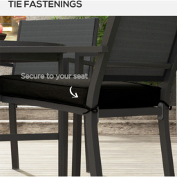 Outsunny Black Seat Replacement Cushion 51 x 51cm 4 Pack - Size: 32 x 19 x 8cm - Wilko - thumbnail 6