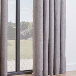 My Home Taylor Silver Blackout Eyelet Curtains 183 x 168cm - Size: W 183 x D 168cm - Wilko - thumbnail 5