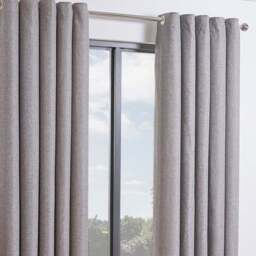 My Home Taylor Silver Blackout Eyelet Curtains 183 x 168cm - Size: W 183 x D 168cm - Wilko - thumbnail 6