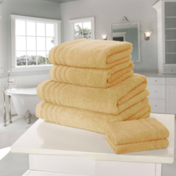 Rapport Home So Soft Ochre Cotton Bath Towel - Size: 0.5 x 70 x 120cm - Orange - Wilko - thumbnail 3