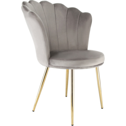 Mini Flora Set of 2 Grey Velvet Dining Chair - Home Garden Direct - Wilko - thumbnail 5