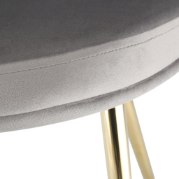 Mini Flora Set of 2 Grey Velvet Dining Chair - Home Garden Direct - Wilko - thumbnail 6