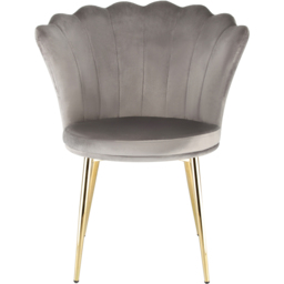 Mini Flora Set of 2 Grey Velvet Dining Chair - Home Garden Direct - Wilko - thumbnail 4
