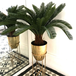Leaf Tropical Cycas Palm Artificial Tree 120cm - Size: 70 x 70 x 70cm - Green - Wilko - thumbnail 3