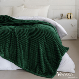 Velosso Bellissima Emerald Plush Throw 200 x 240cm - Size: 200 x 240 x 1cm - Wilko - thumbnail 5